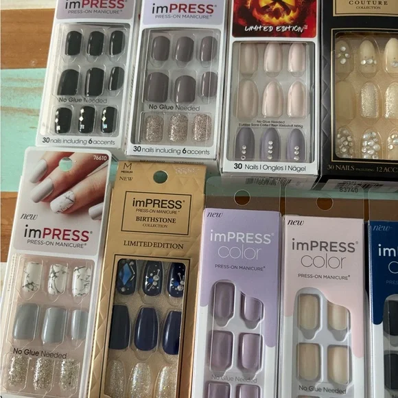 imPRESS Colorful Press-On Nail Collection 25 sets brand new in box - Picture 2 of 4